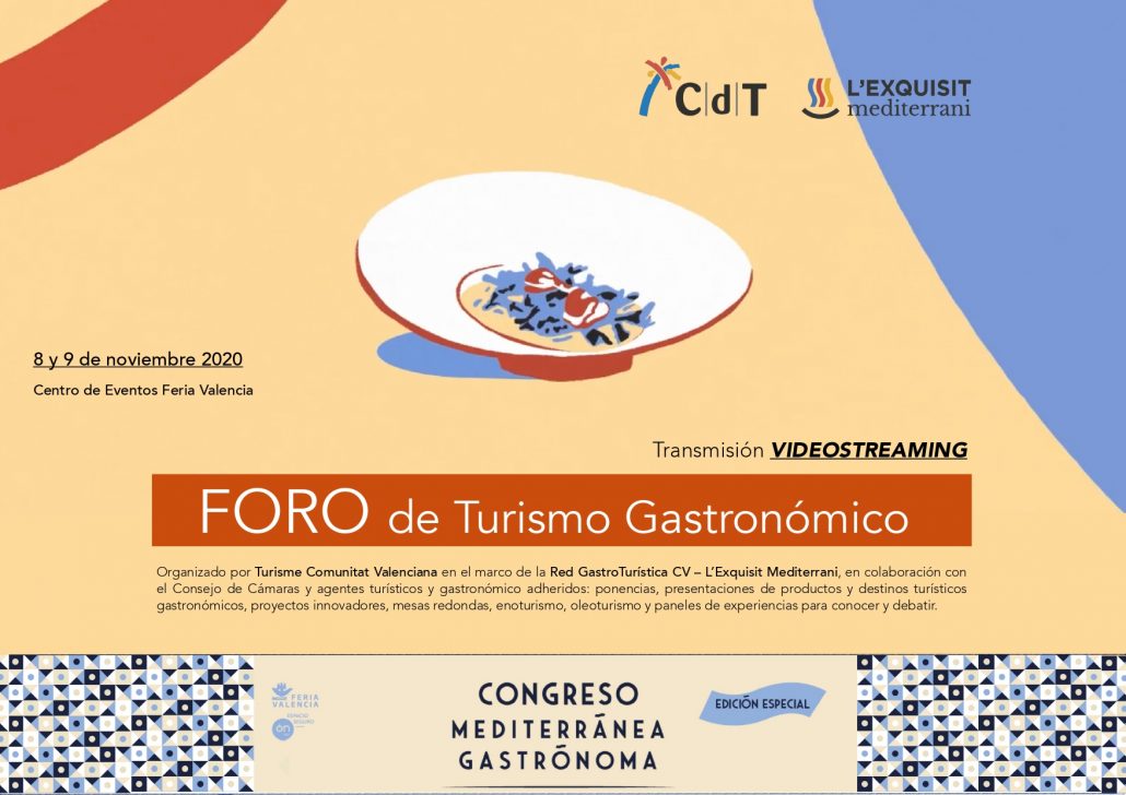Portada del Foro de Turismo Gastronómico de l'Exquisit Mediterrani en Gastrónoma 2020