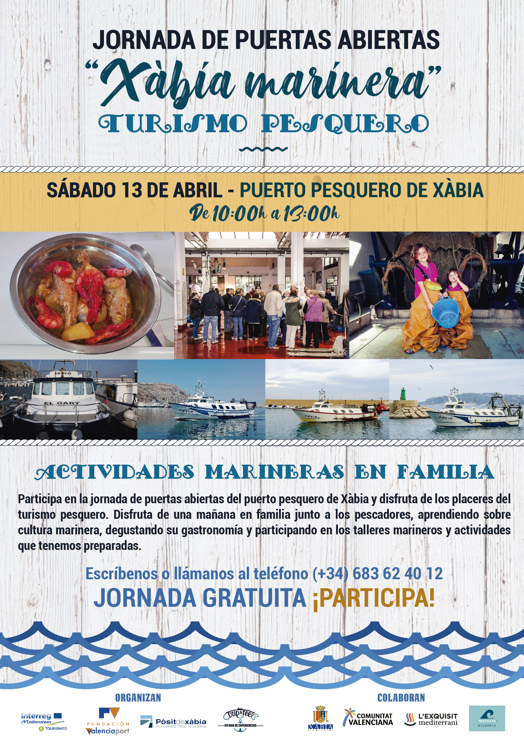 Cartel Jornada Xàbia Marinera 2019 Pescaturismo