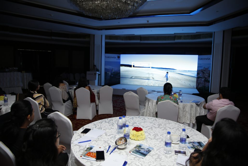 Presentación de España como destino de turismo de bodas hindús en Delhi, India, 2019