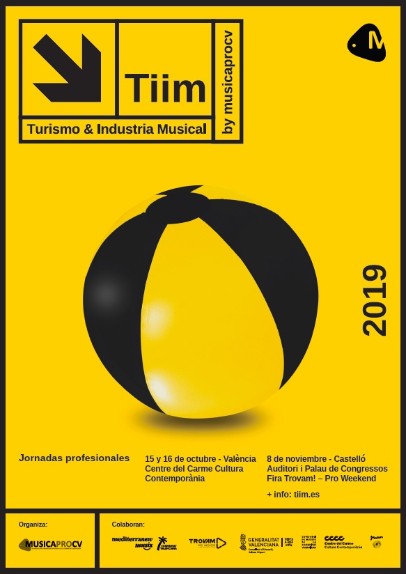 Cartel de las Jornadas Turismo e Industria Musical Comunitat Valenciana