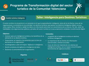 Fechas de los talleres gratuitos sobre Inteligencia Turística