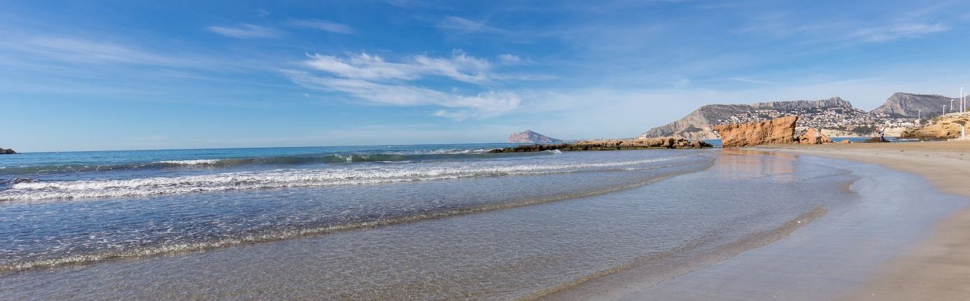 Playa Cantal Roig en Calpe, Comunitat Valenciana