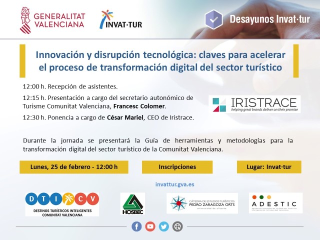 Desayuno Invattur Inovación y disrupción tecnológica, 25 febrero 2019