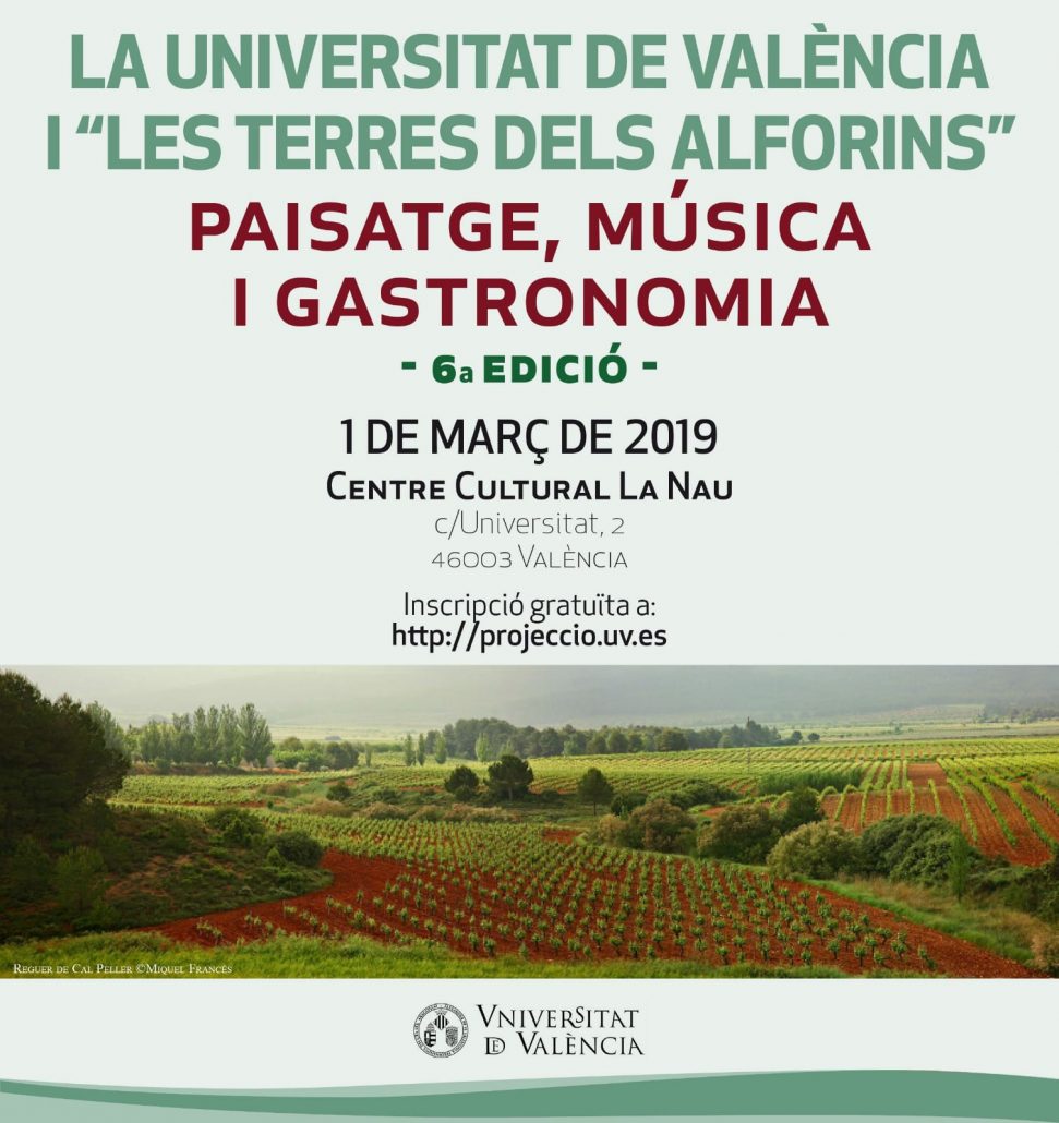 Jornada Gastronomía, Música y Paisaje de la Universitat de València