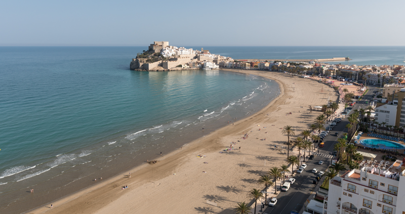 Playa Norte de Peñíscola, en Castellón, Comunitat Valenciana