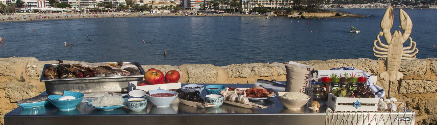 Set para elaboración de arroz a banda desde Xàbia para el World Paella Day 2020