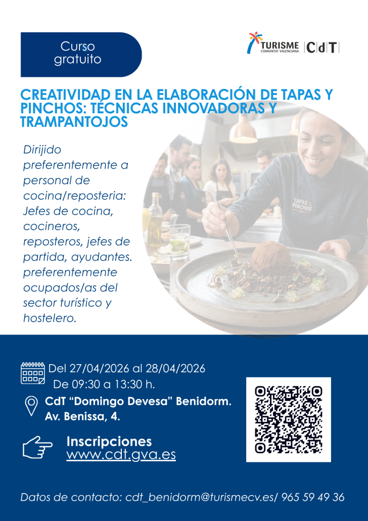 Creatividad en la elaboración de tapas y pinchos. Técnicas iinovadoras y trampantojos