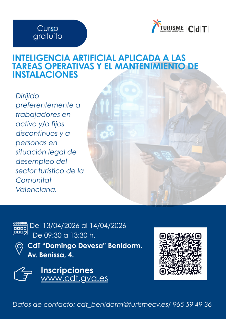 Curso «Inteligencia artificial aplicada a mantenimiento de instalaciones»
