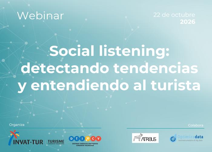 Seminari web “Social listening: detectant tendències i entenent al turista”